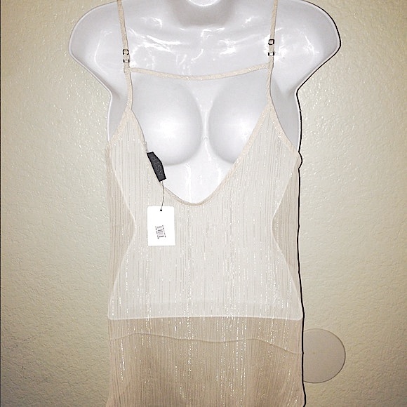 ASTR Sheer Gold Tank - Picture 3 of 3